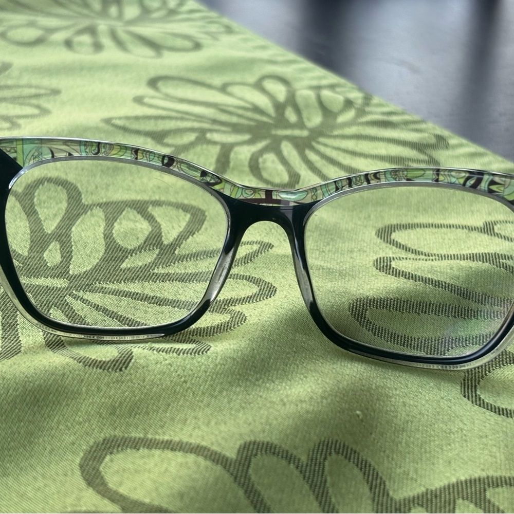 Emilio Pucci Black and Patterned Women's Glasses - Picture 8 of 16